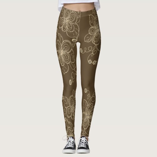 Leggings für Gemusterte Designer (Vorderseite)