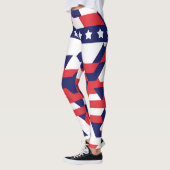 Leggings für geometrische Sternmuster für den 4. J (Links)