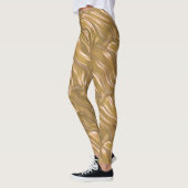 Leggings für Gold-Satin-Muster - Hübsch (Links)