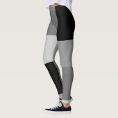 Leggings für Grau- und Schwarz-Art-Design (Links)