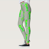 Leggings für graue und lime-grüne Alien (Links)