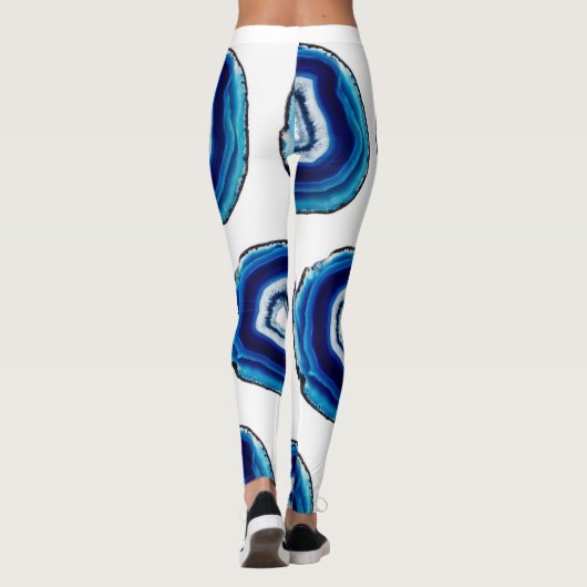 Leggings für Kobaltblauen Geode (Rückseite)