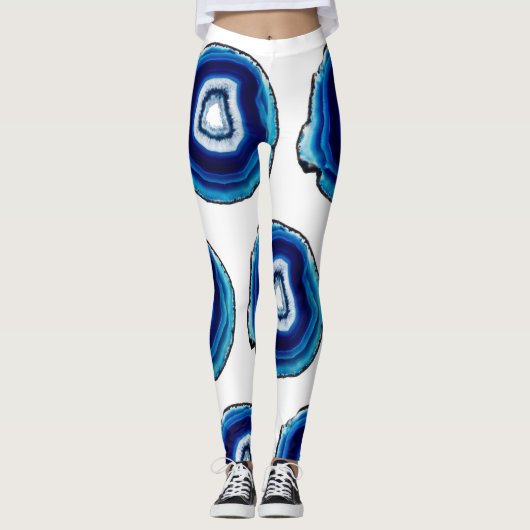 Leggings für Kobaltblauen Geode (Vorderseite)