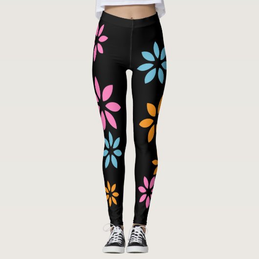 Leggings für künstlerisch-farbige Muster (Vorderseite)