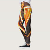 Leggings für lebendige 3D-Orange-Ball-Muster (Links)