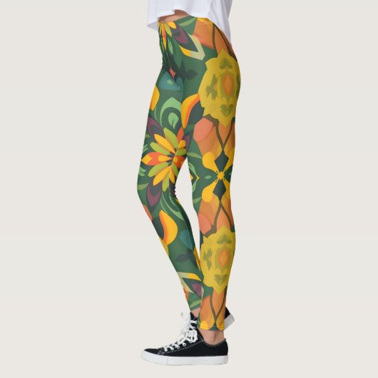 Leggings für lebendige Digitaldrucke - Bio & Symme (Links)