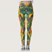 Leggings für lebendige Digitaldrucke - Bio & Symme (Vorderseite)
