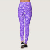 Leggings für lila funkelnde Glitzer (Rückseite)