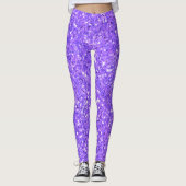 Leggings für lila funkelnde Glitzer (Vorderseite)