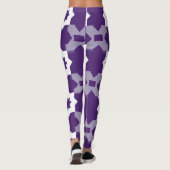 Leggings für lila Geometrie (Rückseite)