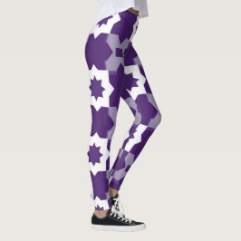 Leggings für lila Geometrie