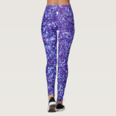 Leggings für lila Glitzer (Rückseite)