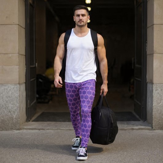 Leggings für lila Kreise