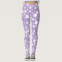Leggings für lila Spots