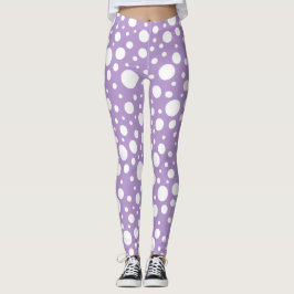 Leggings für lila Spots