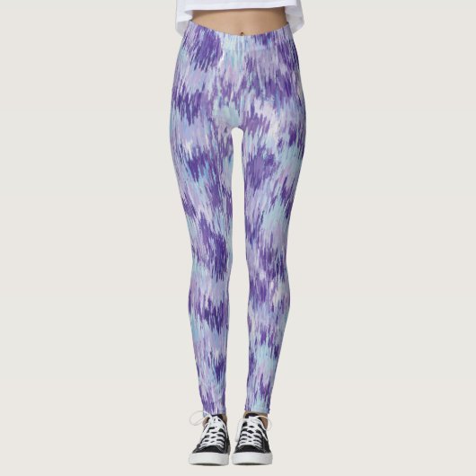 Leggings für lila und blaue Farbmuster (Vorderseite)
