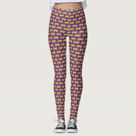 Leggings für lila und goldene Tiger | LSU-Ausstatt