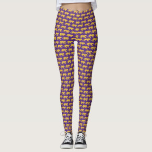 Leggings für lila und goldene Tiger LSU-Ausstatt