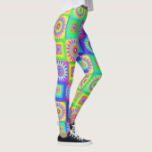 Leggings für mehrfarbige Patchwork-Blume (Rechts)