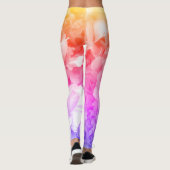 Leggings für mehrfarbige Rose (Rückseite)