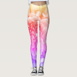 Leggings für mehrfarbige Rose