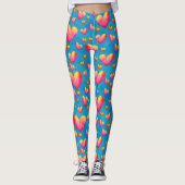 Leggings für mehrfarbige Wasserfarben (Vorderseite)