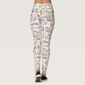 Leggings für niedliche Cat Pattern (Rückseite)