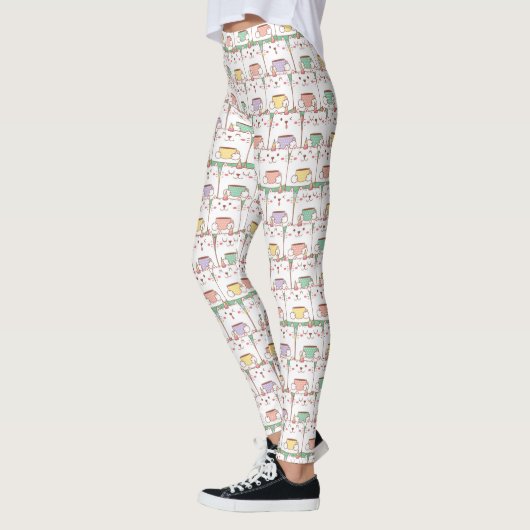 Leggings für niedliche Cat Pattern (Links)