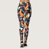 Leggings für niedliche Fuchs und Pilze (Rückseite)