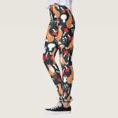 Leggings für niedliche Fuchs und Pilze (Links)