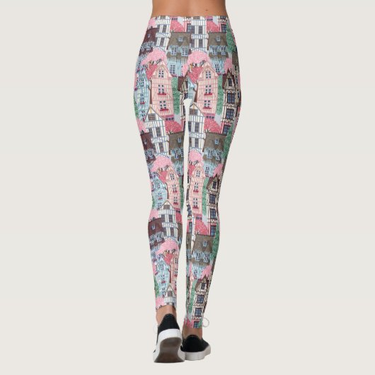 Leggings für niedliche Häuser (Rückseite)