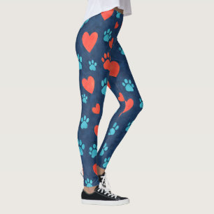 Leggings für niedliche Muster von Haustieren und H