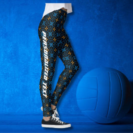 Leggings für personalisierte Monogram-Elegante Mus