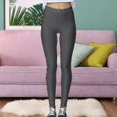 Leggings für personalisierte Soft Gold Dunkel Grau