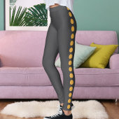 Leggings für personalisierte Soft Gold Dunkel Grau