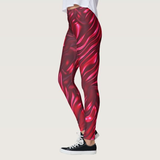 Leggings für Red Satin Pattern - Hübsch (Links)