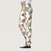 Leggings für Retro-Medienmuster (Links)