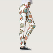Leggings für Retro-Medienmuster (Rechts)