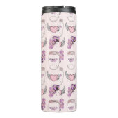 Leggings für romantische Butterfly und Herzschritt Thermosbecher (Rückseite)