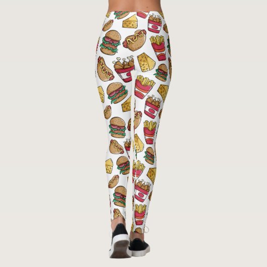 Leggings für schnelle Lebensmittelmuster (Rückseite)