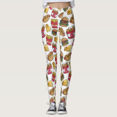 Leggings für schnelle Lebensmittelmuster (Vorderseite)