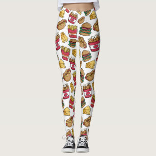 Leggings für schnelle Lebensmittelmuster