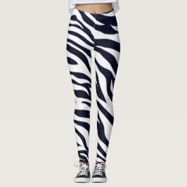 Leggings für Schwarz-Weiß-Tiere