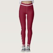 Leggings für Text und Farben - Rot (Vorderseite)