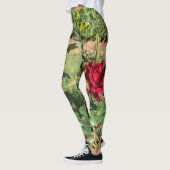 Leggings für tiefe rote Rose (Links)