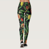 Leggings für Vintage Fruchtmuster - zeitlose Elega (Rückseite)