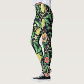 Leggings für Vintage Fruchtmuster - zeitlose Elega (Links)