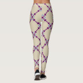 Leggings für Vintages Schachbrett (Rückseite)