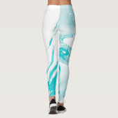 Leggings für Wasserfarben Muster (Rückseite)