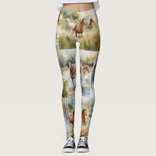 Leggings für Wasserfarben - Schöne (Vorderseite)